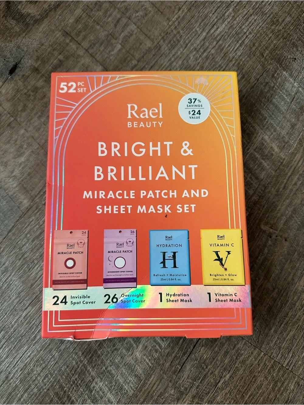 Rare Beauty Bright & Brilliant Miracle Patch & Sheet Mask Set - Orange Gradient